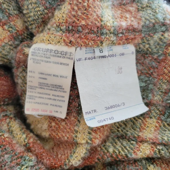 Vintage Valentino Boutique Plaid Mohair Jacket Blazer - Picture 8 of 8